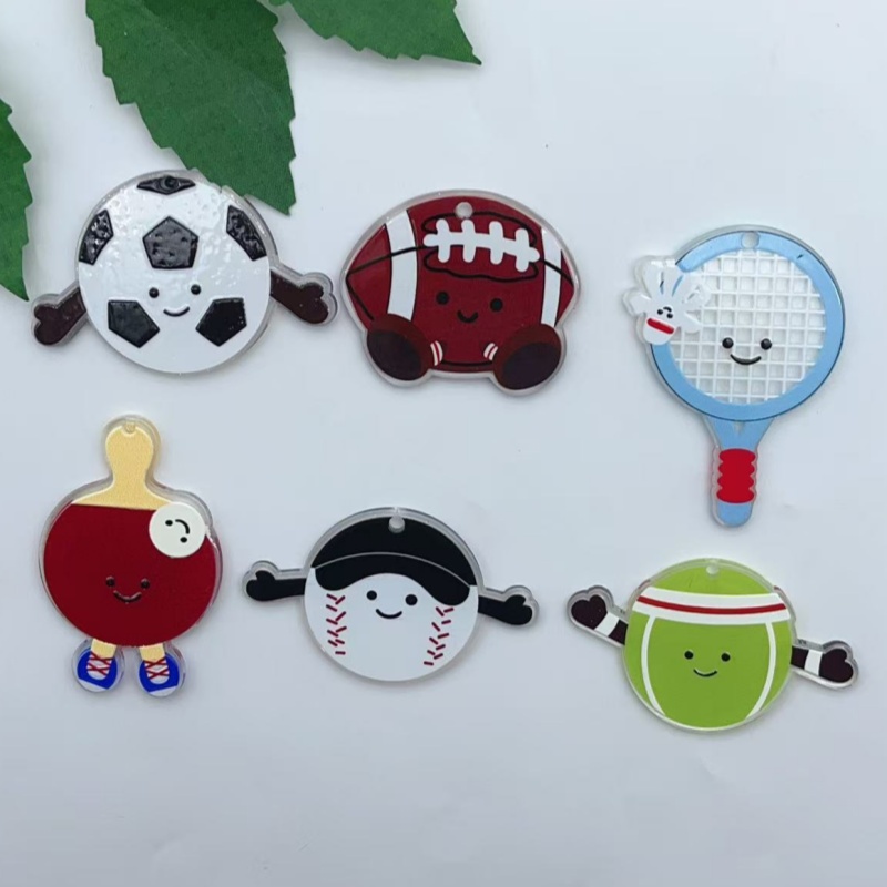 10Pcs Acrylic rugby football b - огляд і ціна Badminton Date
