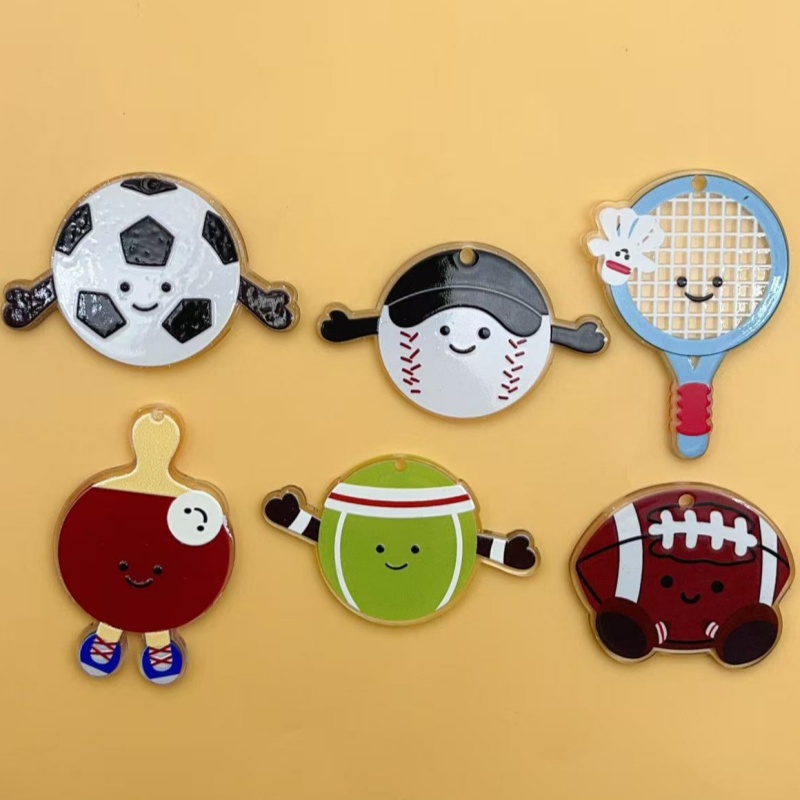 10Pcs Acrylic rugby football b - огляд і ціна Badminton Date