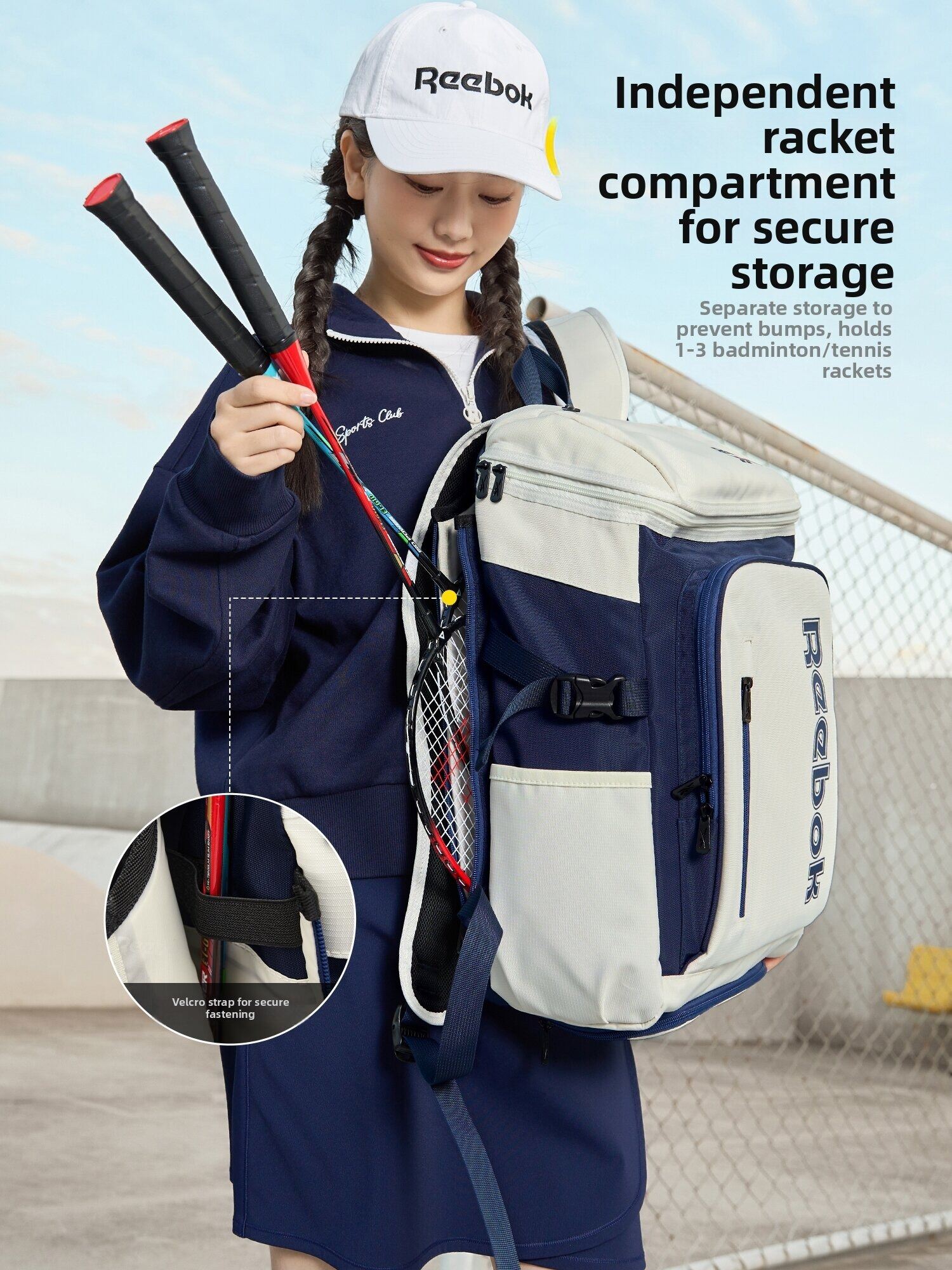 REEBOK Unisex Large Capacity O - огляд і ціна Badminton Area